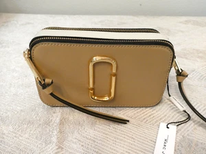 Marc Jacobs Snapshot Camera Bag Sandcastle Multi Green Ivory and Taupe No Strap - Picture 1 of 6