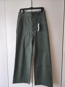 Nuevos con etiquetas LA VIE Rebecca Taylor Delphine PANTALONES pierna ancha UTILIDAD VERDE OLIVA 30 $250 - Imagen 1 de 10