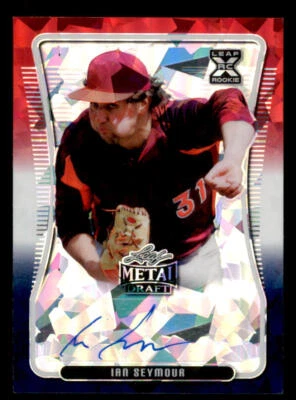 2020 Leaf Metal Draft Red White and Blue Crystals #BAIS1 Ian Seymour /4 - Image 1 of 2