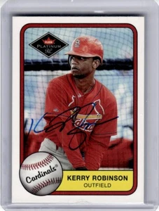 2001 Fleer Platinum Kerry Robinson Auto St. Louis Cardinals #317 Signed IP - Picture 1 of 2