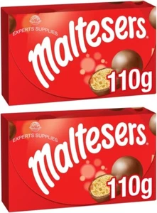 2 x Maltesers Milk Chocolate Gift Box of Chocolates 110g Treat Gift Share - Picture 1 of 5