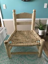 Cane Bottom Child’s Chair Sturdy Vintage Antique 