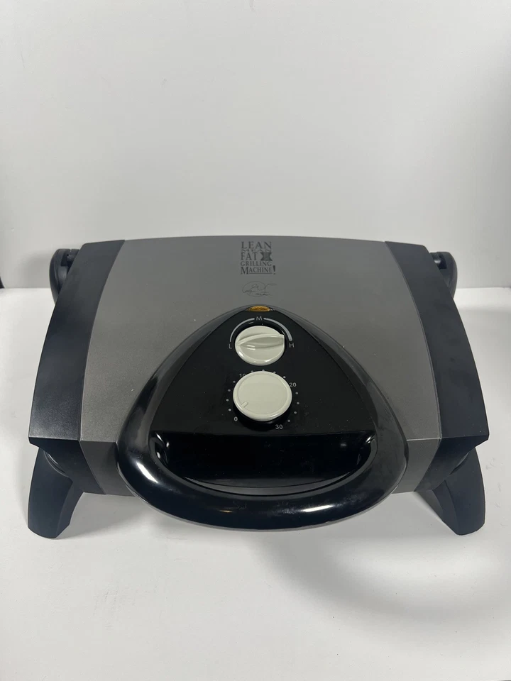 George Foreman Lean Mean Grilling Machine With TIMER Indoor/Outdoor GR38SIL - Image 1 of 4