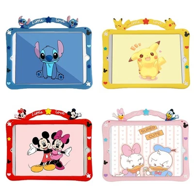 Stitch Pokemon Mickey Kid Case For ipad 6 7 8 9 10 11 A16 Air 4 5 Mini 6 A17 PRO - Image 1 of 4