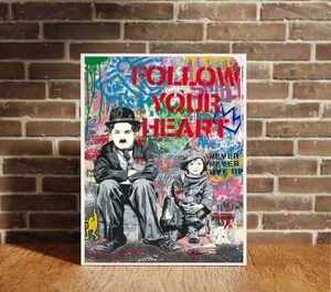 Follow Your Dreams Canvas Wrap Floating Canvas Poster Framed Art Acrylic Print - Picture 1 of 10
