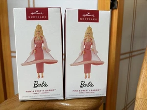 Barbie HALLMARK 2025 rosa e grazioso ornamento - Foto 1 di 6