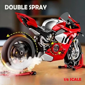 Simulation Alloy 1:6 Ducati V4S Racing Motorcycle Model Diecast Alloy Motorbike - Picture 1 of 7