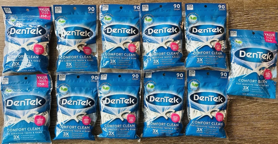 Selecciones de hilo dental Dentek Comfort Clean GOMAS SENSIBLES 1170 unidades. Foto 1 de 1