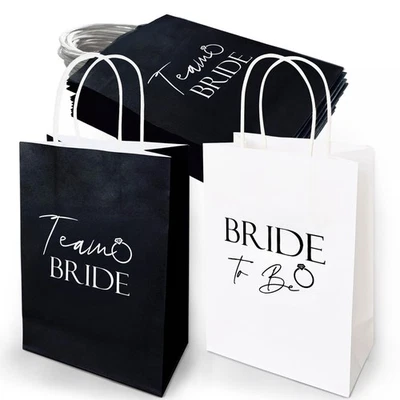 BLUE PLANET FANCY DRESS HEN PARTY PAPER BAGS TEAM BRIDE ACCESSORIES GOODY FAVOURS FILLERS GIFT BLACK W