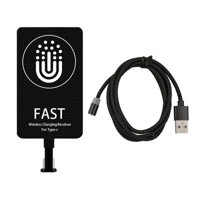 Receptor de Carga Inalámbrico Tipo C, Adaptador Cargador Inalámbrico Rápido 10W 5V/2A, con... Foto 1 de 4