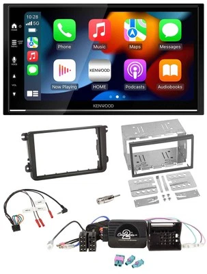 Kenwood DAB USB Bluetooth 2DIN Lenkrad Autoradio für VW Amarok Beetle EOS Caddy - Bild 1 von 4