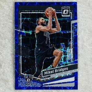 Mikal Bridges Blue Velocity Prizm Parallel 2023-24 NBA Panini Optic Card #199 - Picture 1 of 2