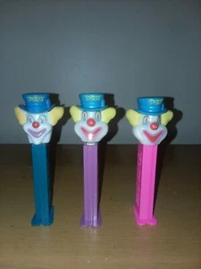 SFG lot 3 Vintage PETER THE CLOWN PEZ DISPENSERS 2 - SLOVENIA & 1 - HUNGARY - Picture 1 of 4