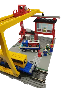 Lego® FERROCARRIL TREN 9V RC estación de carga de contenedores 4555 accesorios - Imagen 1 de 1