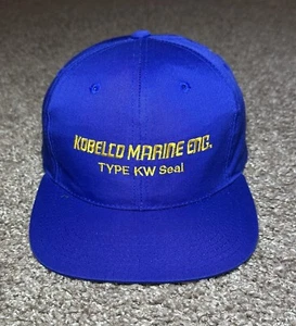 NYH Men’s Ball Cap Kobelco Marine ENG Type KW Seal Center Logo SnapBack Hat o/s - Picture 1 of 17