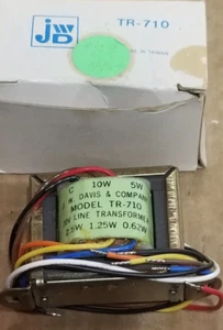 JWD Transformer TR-710 - 70V Line 2.5W 1.25W .62W - Picture 1 of 2