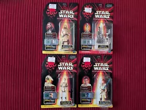 Star Wars Episode 1 Action Figures - Lot of 4 w/ CommTech Chip - Factory Sealed - Picture 1 of 6