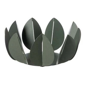 Mittelstück Zitrusdose Obsthalter Küche Kunsthandwerk Ficus Blätter Salbei - Bild 1 von 15