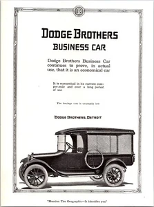 PRINT AD 1919 Dodge Brothers Business Car Economical 6 x 9 - Foto 1 di 3