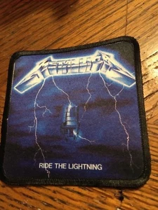 Metallica Ride the Lightning Sublimated Patch 3”x3” Album Cover Rock Metal - Bild 1 von 1