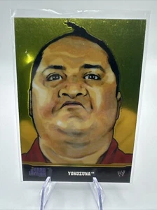 Yokozuna 2014 Topps Chrome WWE Jerry Lawler's Tribute Portraits #3 Gold - Foto 1 di 2