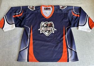 Ontario Reign Blue SP ECHL  Hockey Jersey Men's Size L . ***READ DESCRIPTION **
