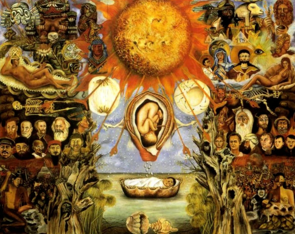 Impresión o lienzo - Moisés Núcleo de la Creación por Frida Kahlo Foto 1 de 1