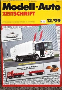 Modell-Auto ZEITSCHRIFT 12/99 - Herpa/Wiking/Roco - 56 pgs - Color- LN Condition - Picture 1 of 6
