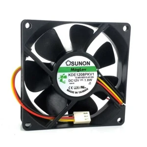 SUNON KDE1208PKV1 12V 1.6W 8CM 8020 2-wire 3-wire cooling fan - Afbeelding 1 van 4