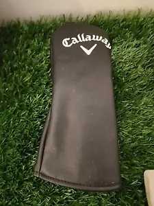 CALLAWAY PREMIUM FAIRWAY WOOD HEADCOVER - Black Cover - Picture 1 of 2