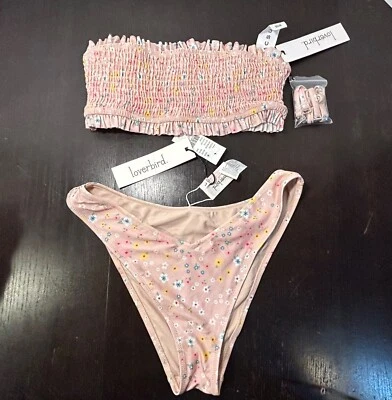 Top Pacsun Loverbird Brigette acanalado bandeu talla M y pantalones descarados talla L Foto 1 de 4