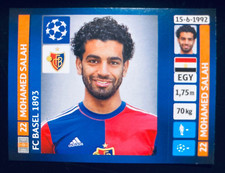 2013-14 Panini Champions League # 372 Mohamed Salah FC Basel 1893 rookie sticker