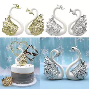2 Pieces Swan Cake Topper, Gift for Mother, Wife, Best - Picture 1 of 7