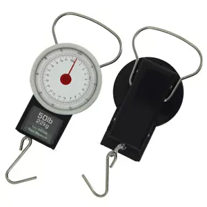 Fishing Weighing Scales Carp Coarse Tackle Day Luggage 22kg 50lb + Tape Measure - Picture 1 of 4