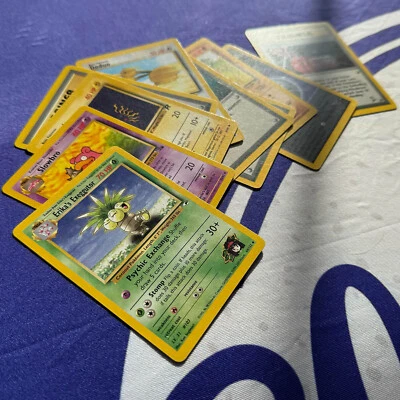 10-Card Vintage Pokémon Lot - WOTC Era Commons & Uncommons - Authentic Cards - Image 1 of 4
