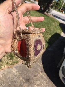 Antique Late 19th Century 1800’s Hand Made Native American Glass Bead Coin Purse - Picture 1 of 12