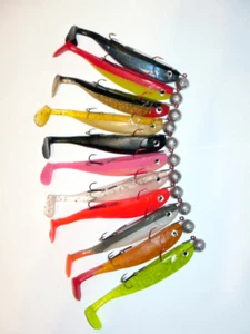 13 cm Softbait Glücksgummi Stint Kauli Lieblingsköder mit Jig&Stinger Zander - Bild 1 von 1