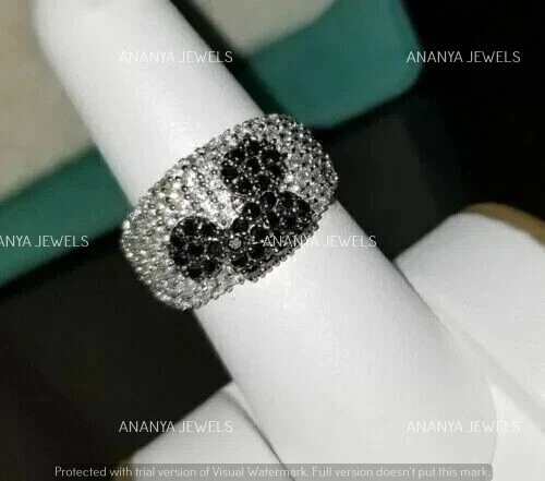 Lab-Created Spinel 2.30ct Round Mickey Mouse Party Ware Ring 925 Sterling Silver - Image 1 of 4