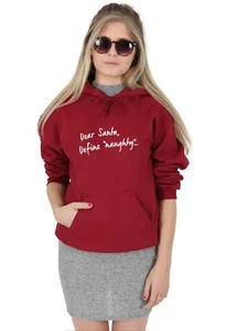 Dear Santa, Define Naughty Hoody Hoodie Top Christmas Xmas Funny Festive Gift - Picture 1 of 6