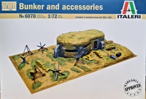Bunker and Accesories - Elementi Campo di Battaglia  - Italeri Kits 1:72 6070 - Imagen 1 de 4