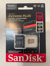 SanDisk - Extreme PLUS 256GB microSDXC UHS-I Memory Card 