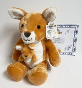 NUEVO Build-A-Bear Workshop Exclusivo BABW Canguro y Bebé Joey Peluche - NUEVO con Etiquetas - Imagen 1 de 5