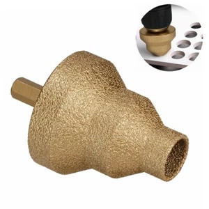 20-35-50mm Hex Shank Diamond Step Chamfer Drill Bit for Enlarge Tile Masonry - Picture 1 of 9