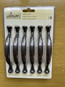 Allison 6pk Deluxe oil rubbed bronze cabinet pulls(3” Fitting Size) 163239 - Picture 1 of 2