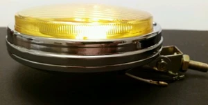 Rund Bernstein Glas Chrom Stoßfänger Halterung Nebel Licht Toyota Corolla Mgb - Bild 1 von 9