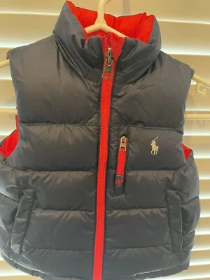 Двусторонний пуховик Polo Ralph Lauren для мальчиков 2/2 т молодежный на молнии - Изображение 1 из 4