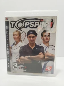 Top Spin 3 (Sony PlayStation 3, 2008) With Manual Tested And Working - Picture 1 of 4