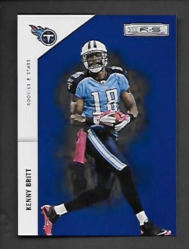 KENNY BRITT 2011 ROOKIES AND STARS LONGEVITY SAPPHIRE #144 SERIAL #36/75 - Image 1 of 1