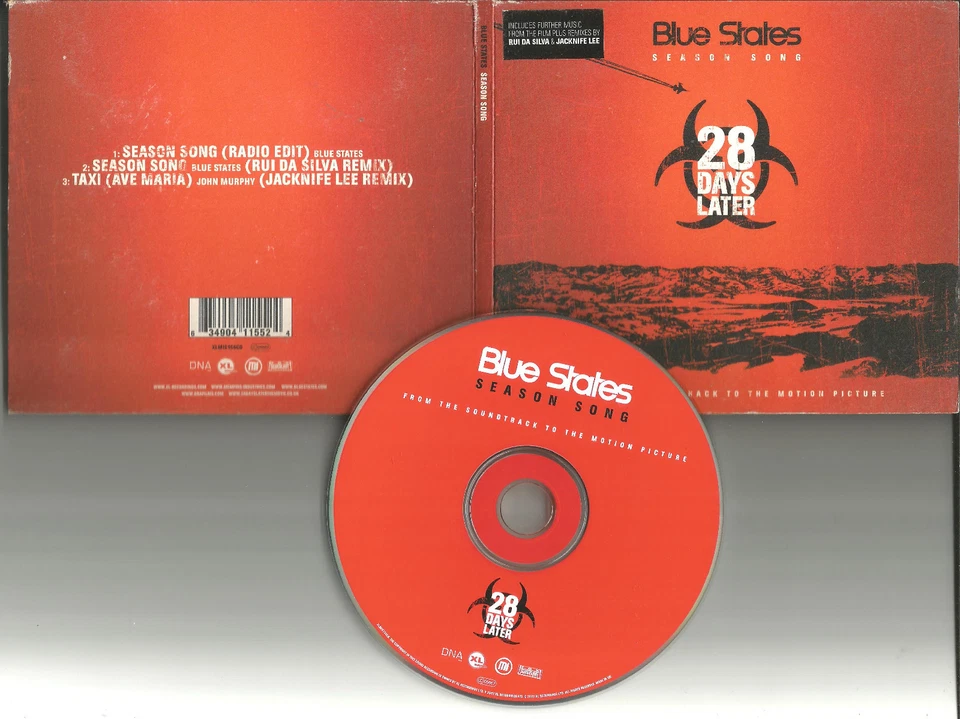 BLUE STATES & JOHN MURPHY Season Song / Taxi REMIXES Europe CD single USA seller Foto 1 de 1