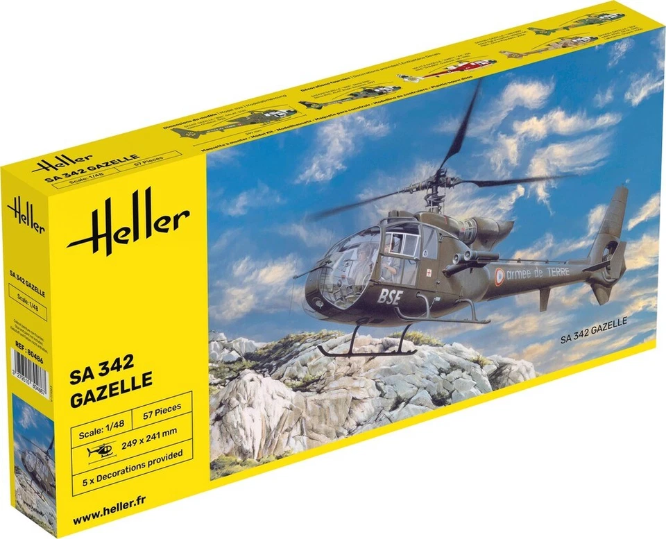 SA 342 Gazelle 1/48 - HELLER 80486